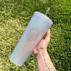 Iridescent white unicorn Starbucks cup venti